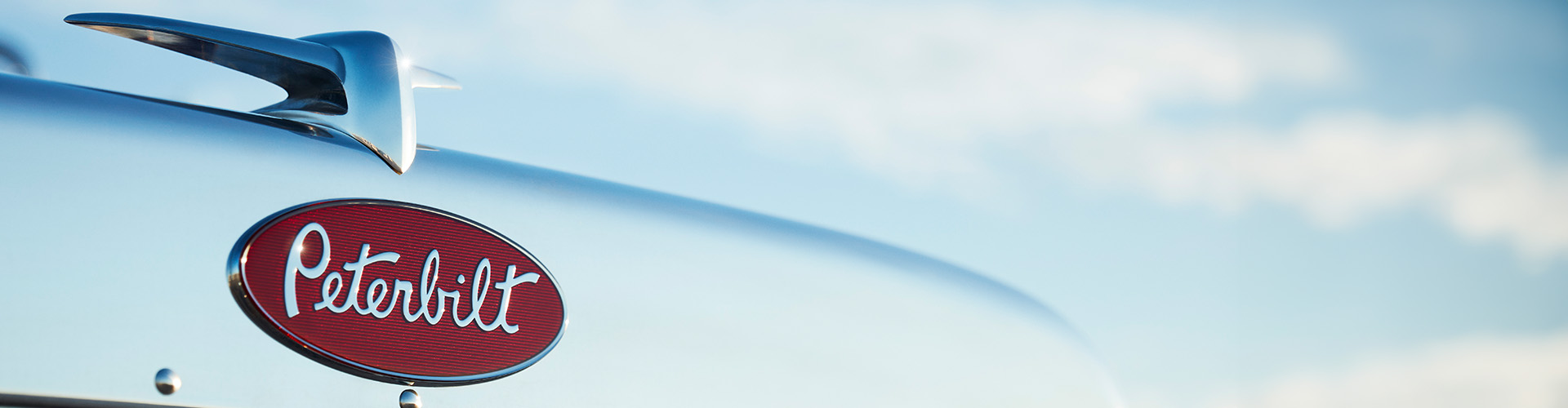 Peterbilt Oval on the front of Peterbilt Truck