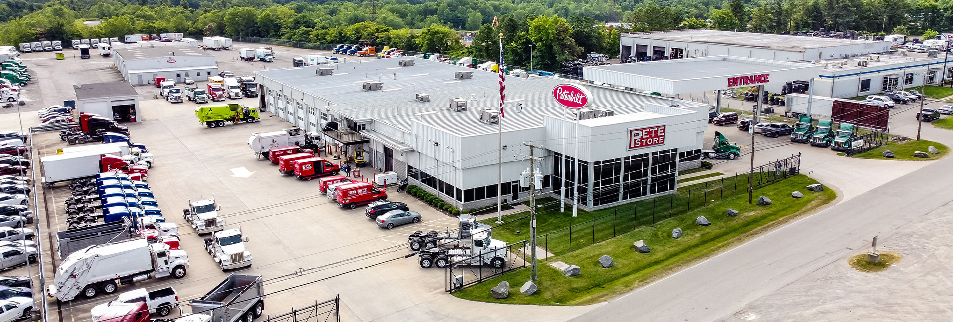 The Pete Store Dealership entrance