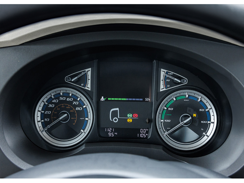 Peterbilt 220EV dashboard