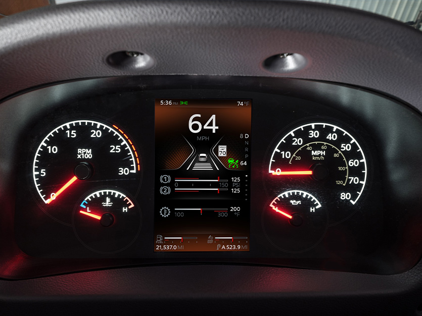 Peterbilt 520 dashboard