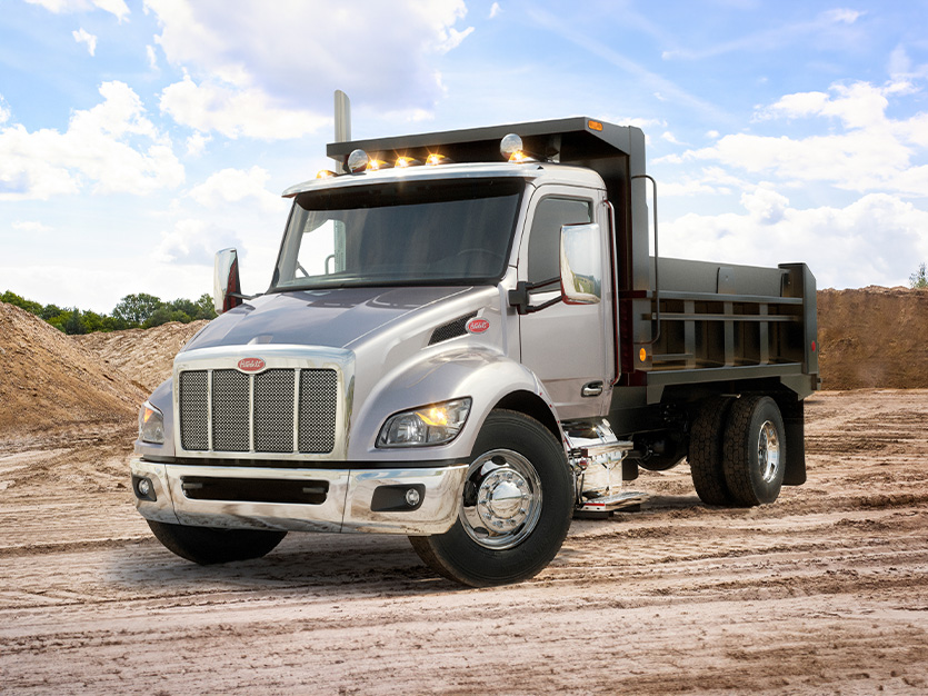 Peterbilt 537 dump truck
