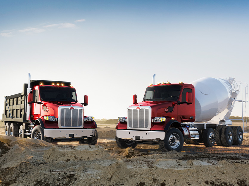 Peterbilt 567 construction trucks