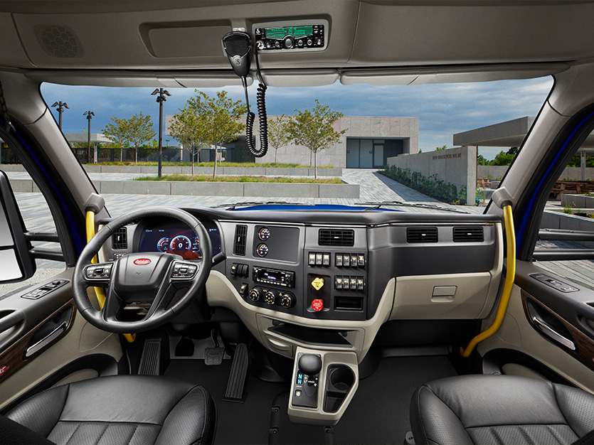Peterbilt 567 interior