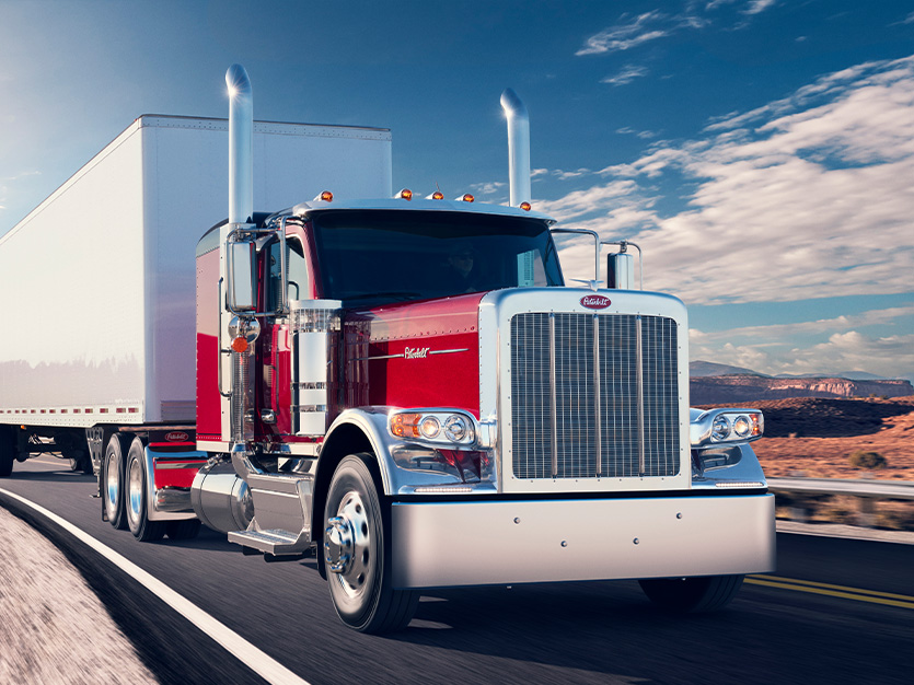 Peterbilt 589 on the road