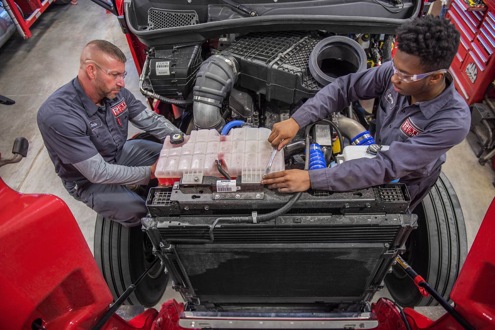 Pete Store Diesel Mechanics hard at work