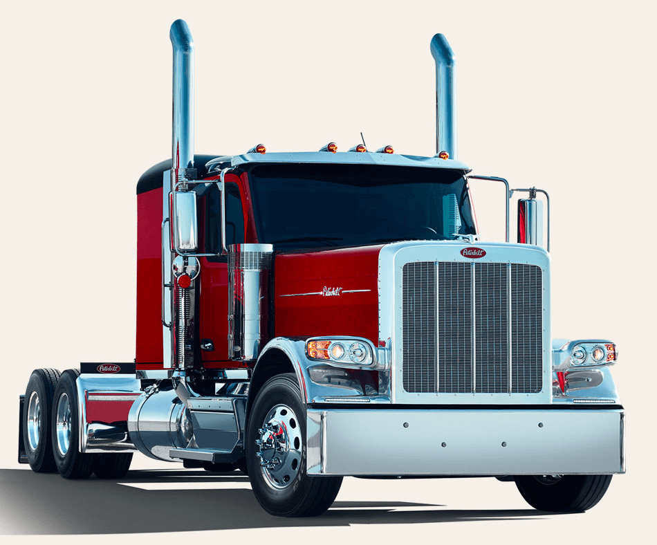 Red Peterbilt 589 Model